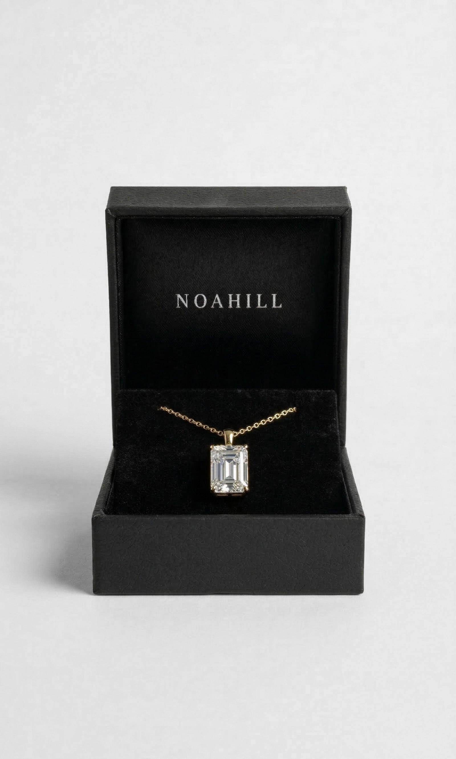 Moissaniet Hanger Emerald in Goud