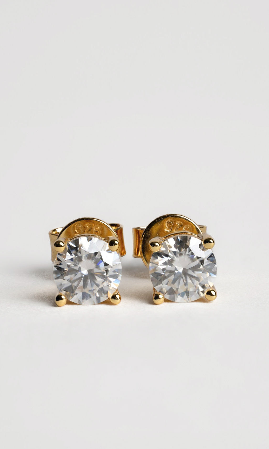 Vrouwen moissaniet oorbellen, 1CT moissaniet diamant, laboratorium gekweekt, 925 zilver verguld met 18K witgoud, zilveren oorstekers, sieraden cadeau Vrouwen moissaniet oorbellen, 1CT moissaniet diamant, laboratorium gekweekt, 925 zilver verguld met 18K witgoud, zilveren oorstekers, sieraden cadeau