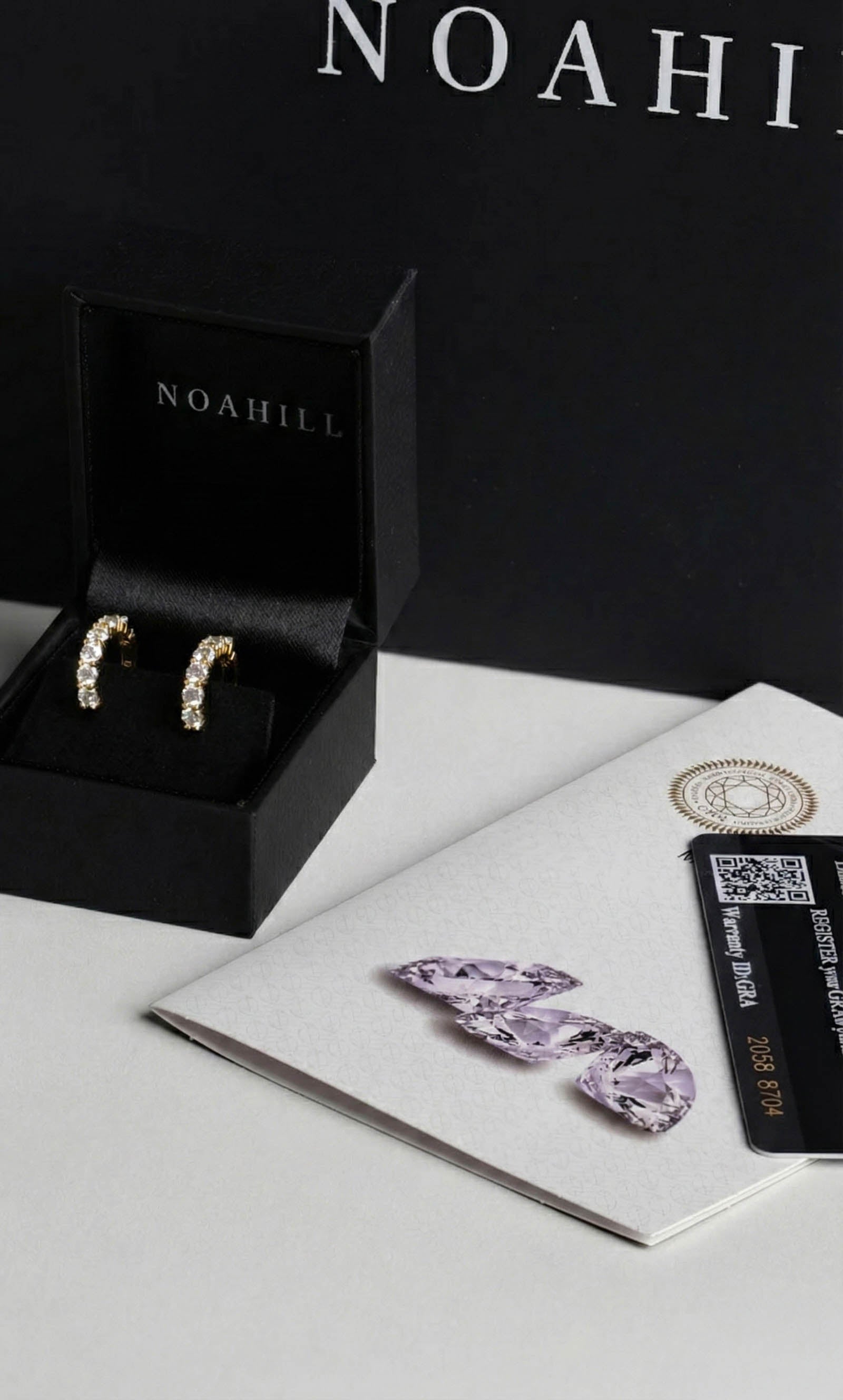 Moissaniet oorbellen | hoops | goud